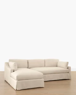 Rowan Slipcovered Sofa Chaise Sectional
