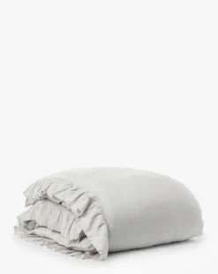 Ruffle Linen Duvet Cover