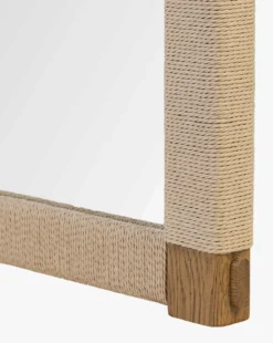 Sabrina Cord & Oak Floor Mirror