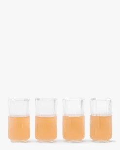 Sanibel Acrylic Highball Drinking Glasses (Set of 4)
