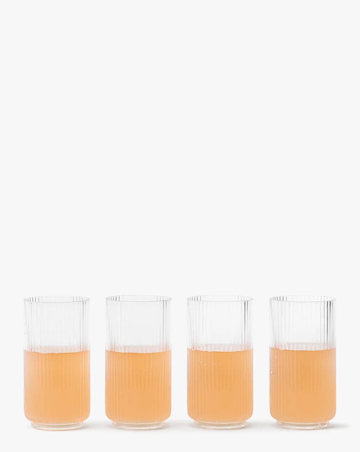 Sanibel Acrylic Highball Drinking Glasses (Set of 4)
