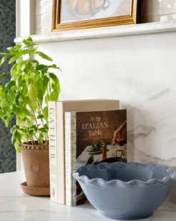 Scalloped Stoneware Bowls (Set of 3)