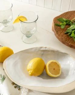 Shell Shaped Stoneware Dish