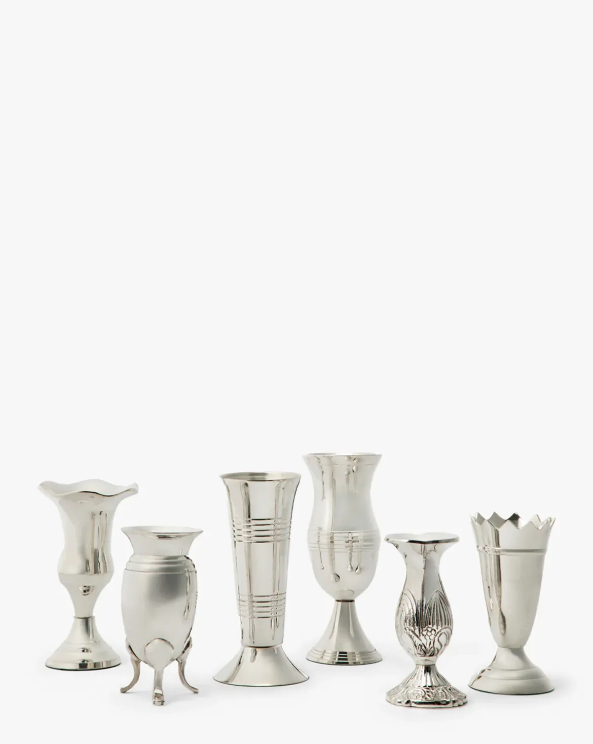 Silver Vases (Set of 6)