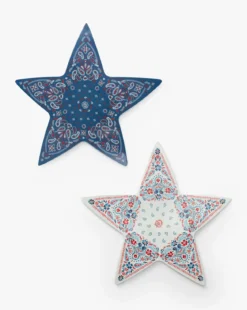 Star Melamine Platters (Set of 2)