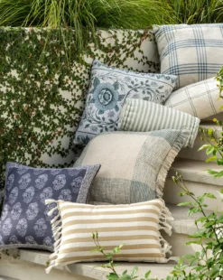 Striped Indoor/Outdoor Bolster Pillow