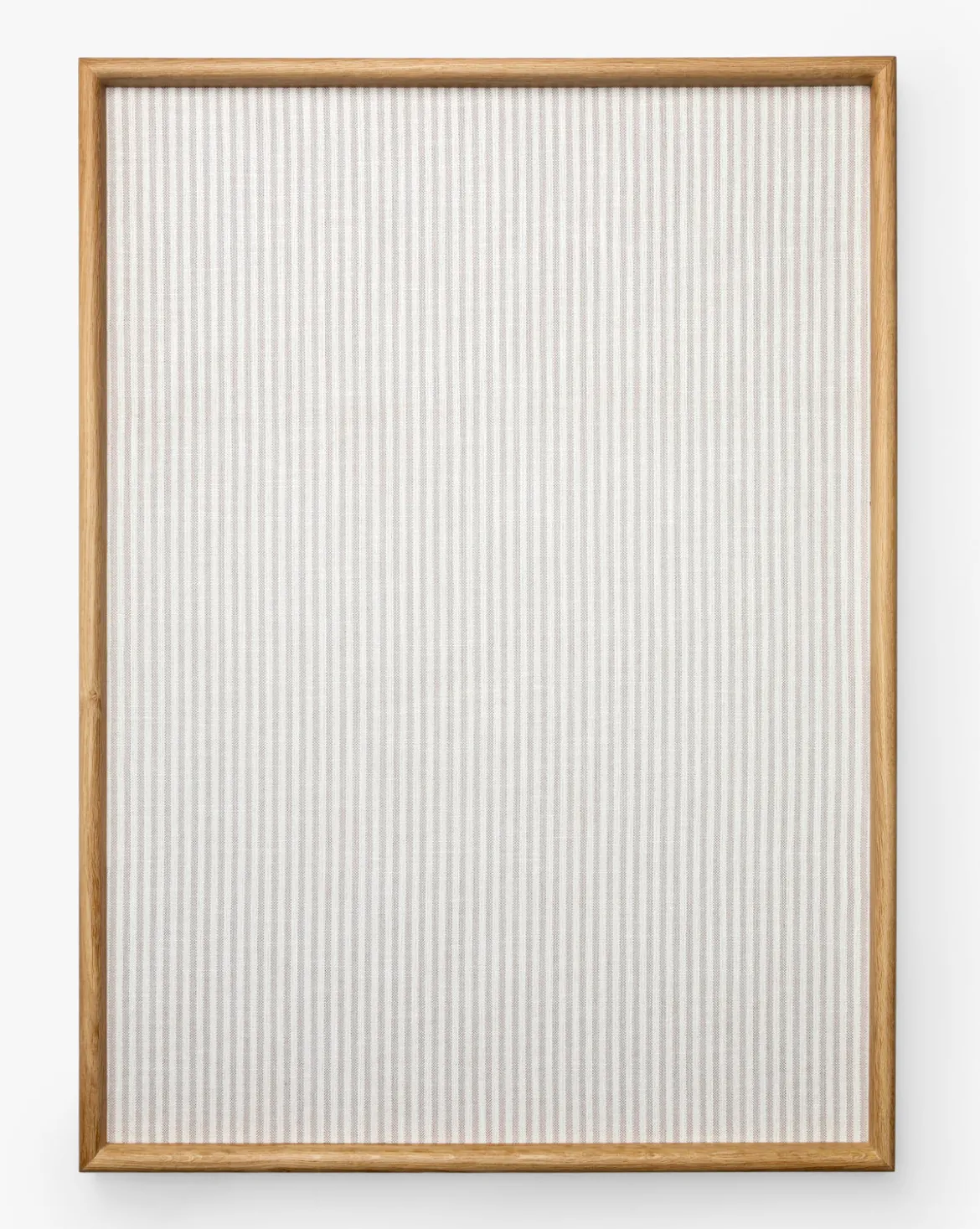 Striped Oak & Linen Memo Board
