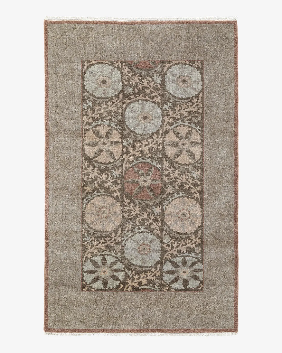 Suzani Hand-Knotted Wool Rug