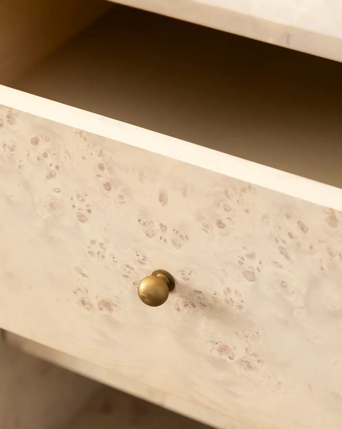 Tali Burl Wood Nightstand