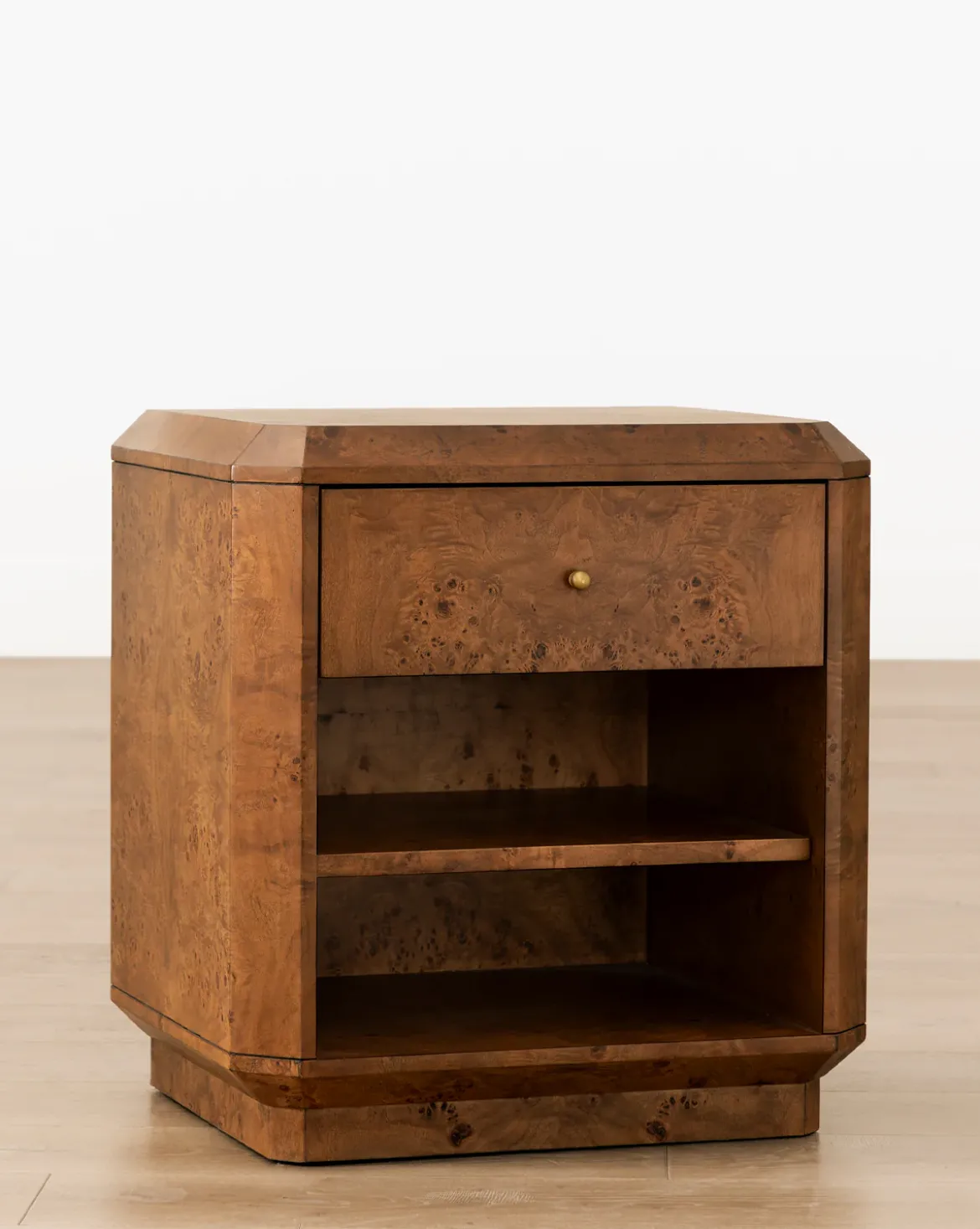 Tali Burl Wood Nightstand