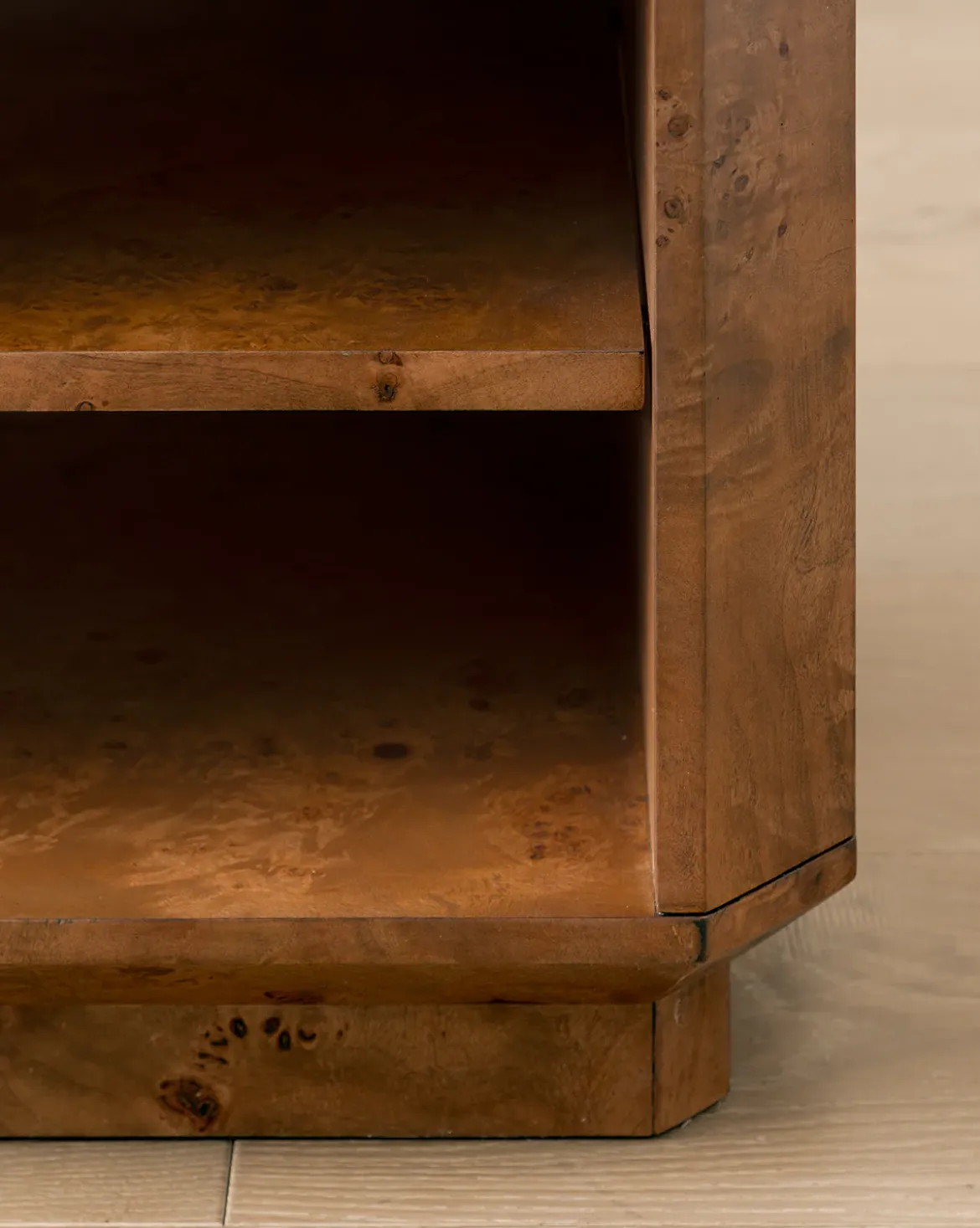 Tali Burl Wood Nightstand