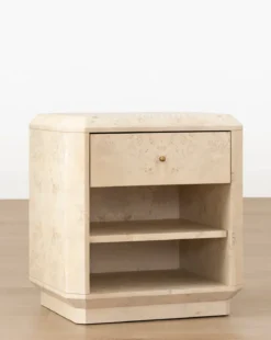 Tali Burl Wood Nightstand