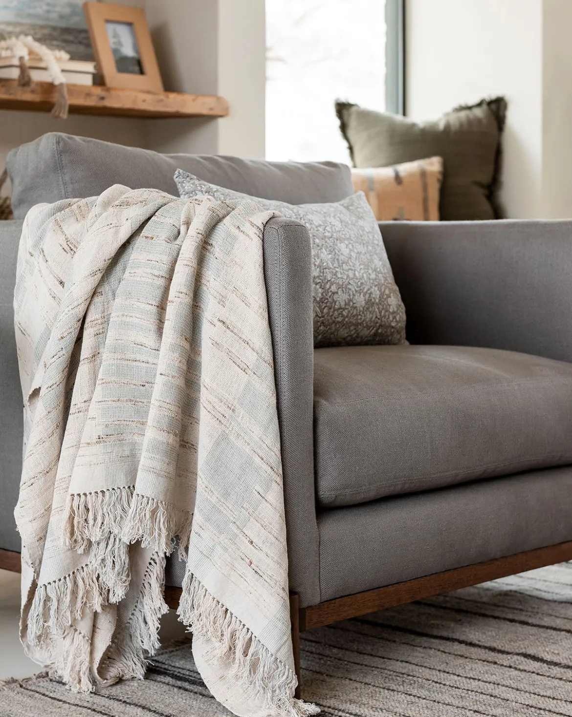 Theodora Block Stripe Throw