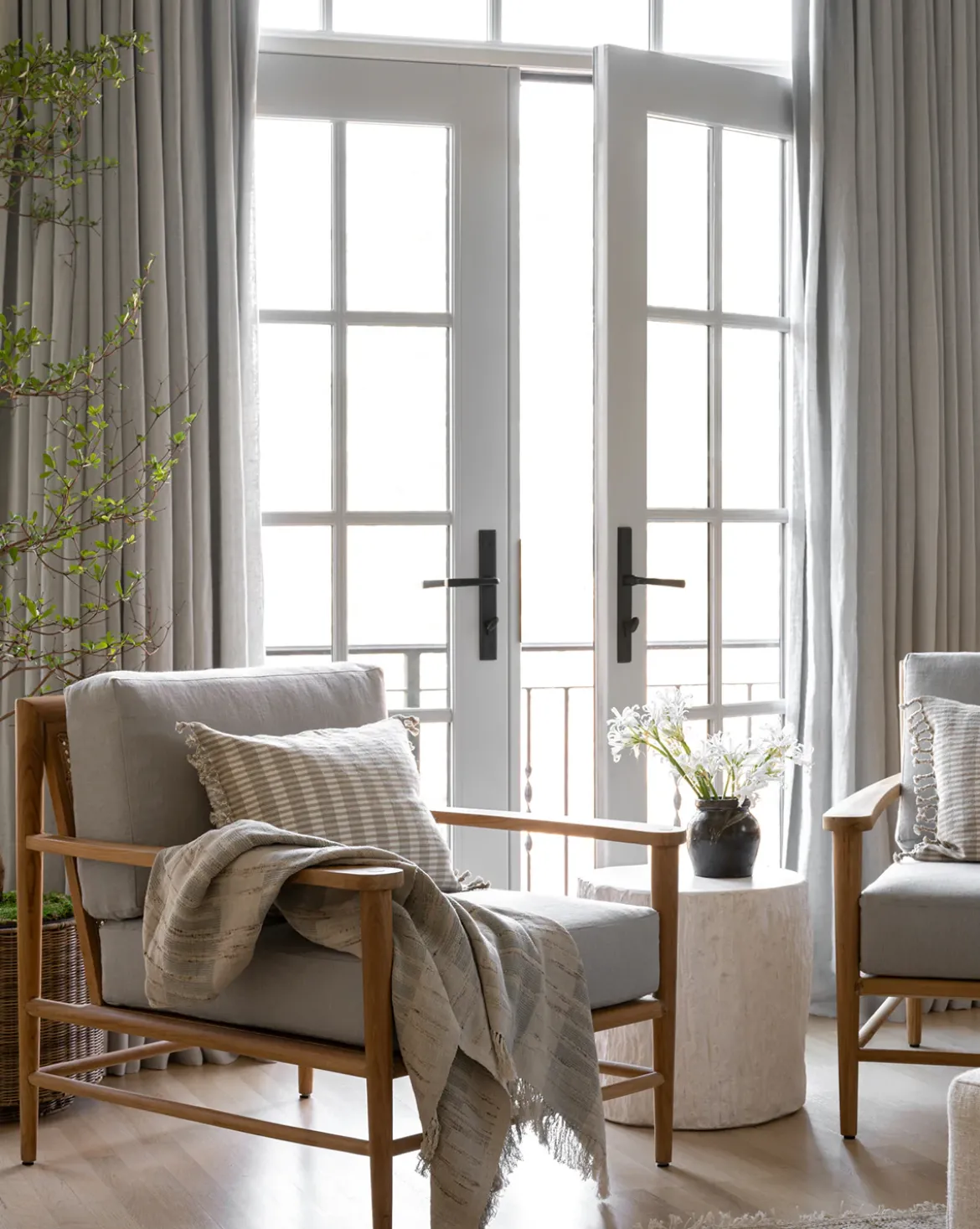 Theodora Block Stripe Throw