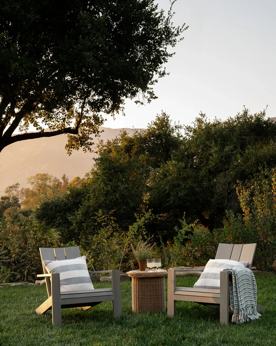 Triby Gray Teak Outdoor Lounge Chair
