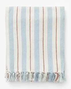 Two-tone Striped Cotton Throw