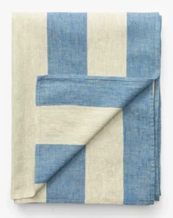 Venice Stripe Linen Tablecloth