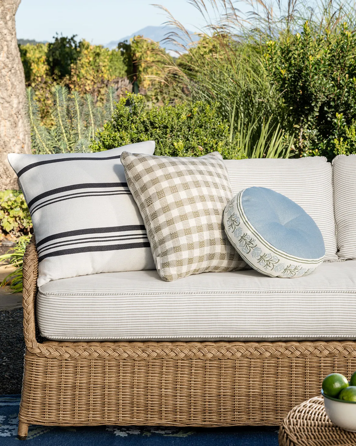 Wells Round Indoor/Outdoor Pillow