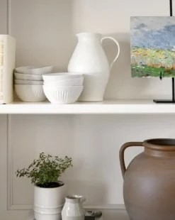 White Ceramic Pitcher