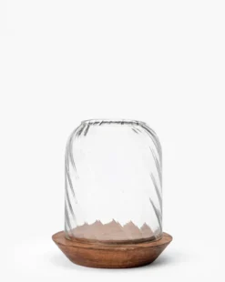 Wood & Glass Hurricane